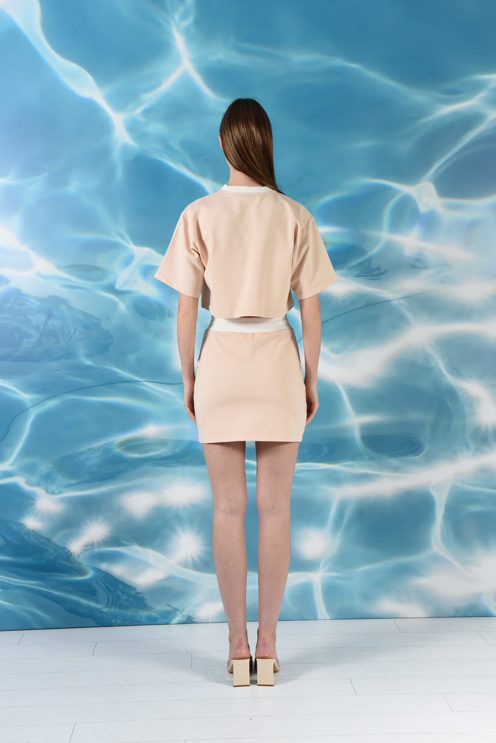 SBNM-La Dolce Vita Skirt Beige-Etek-4-Milagron.com