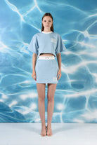 SBNM-La Dolce Vita Skirt Blue-Etek-2-Milagron.com