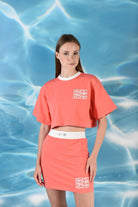 SBNM-La Dolce Vita Skirt Coral-Etek-6-Milagron.com