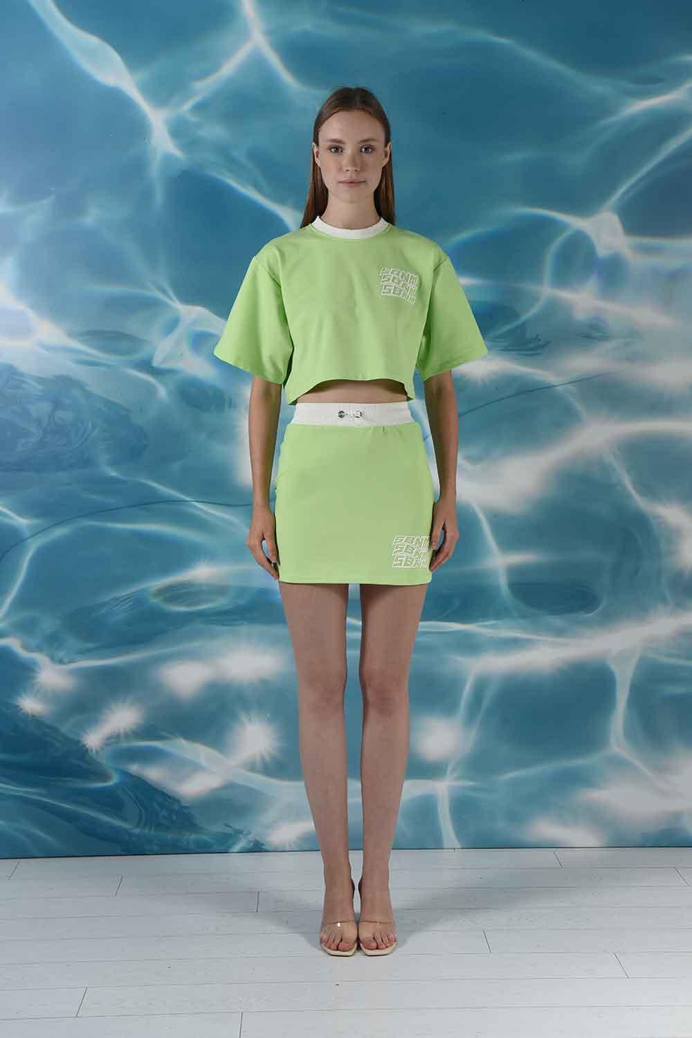 SBNM-La Dolce Vita T Shirt Lime-T-Shirts-1-Milagron.com