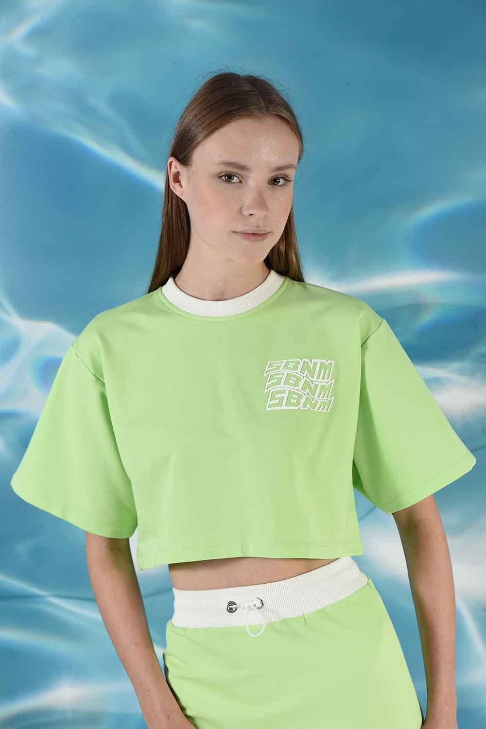 SBNM-La Dolce Vita T Shirt Lime-T-Shirts-2-Milagron.com