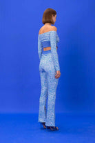 SBNM-Navy Logomania Biker Flare Pants-Pantolon-5-Milagron.com