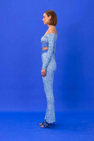 SBNM-Navy Logomania Crop Top-Top-6-Milagron.com