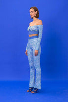 SBNM-Navy Logomania Crop Top-Top-7-Milagron.com