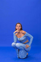 SBNM-Navy Logomania Crop Top-Top-8-Milagron.com