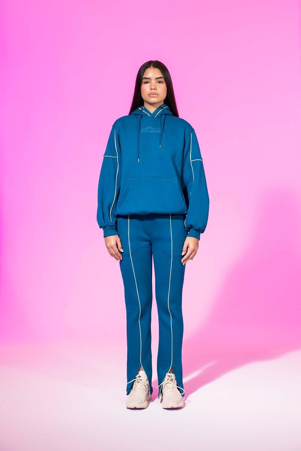 SBNM-Petrol Blue Sweatshirt-Sweatshirts & Hoodies-1-Milagron.com