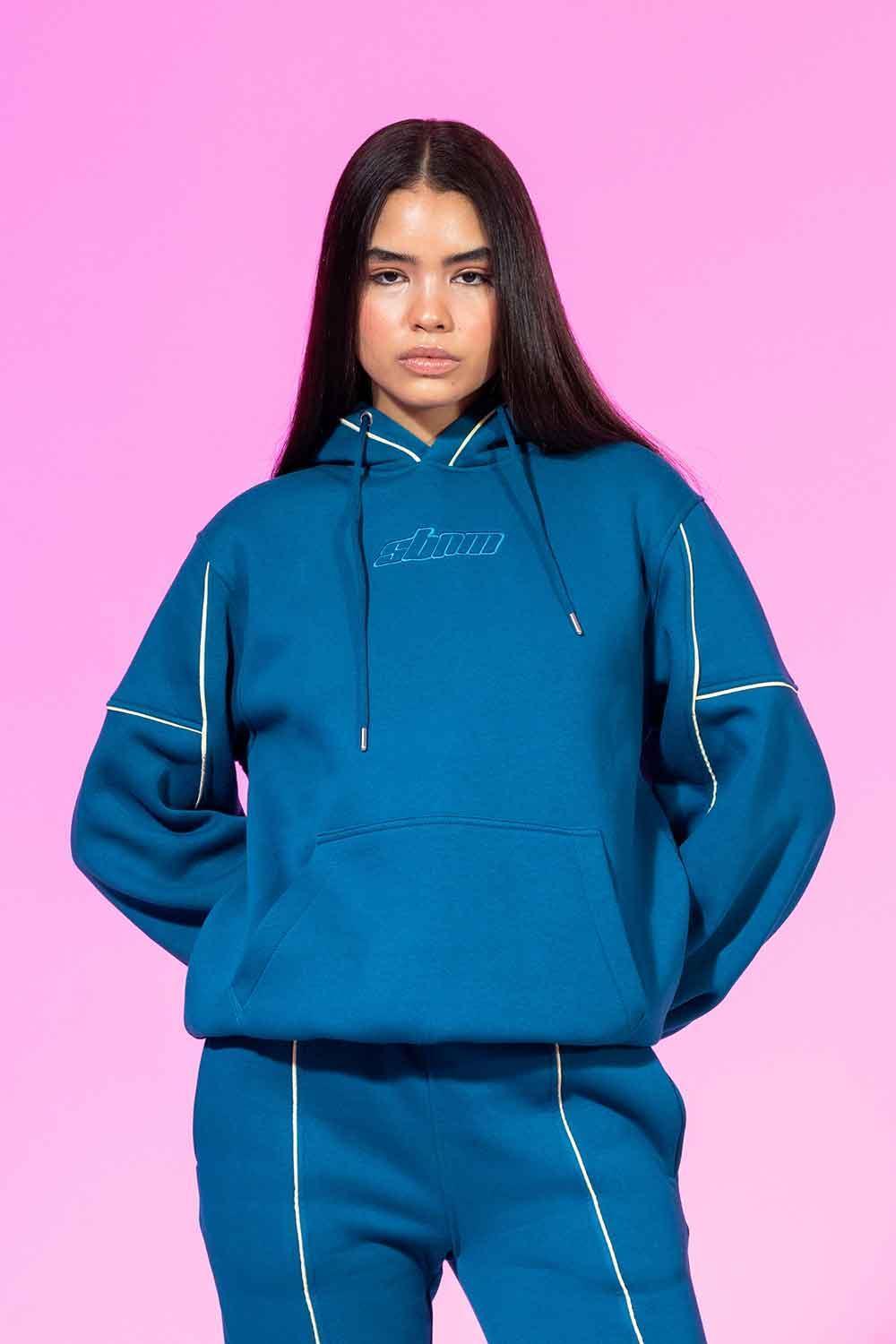 SBNM-Petrol Blue Sweatshirt-Sweatshirts & Hoodies-3-Milagron.com