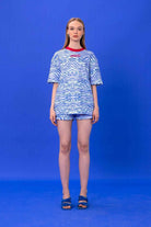 SBNM-Seasta Blue Cotton Blend T Shirt-T-Shirts-2-Milagron.com