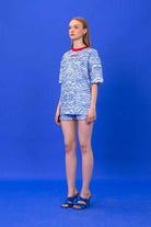 SBNM-Seasta Blue Cotton Blend T Shirt-T-Shirts-7-Milagron.com