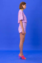 SBNM-Seasta Pink Cotton Blend Short-Şort-2-Milagron.com