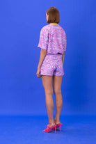 SBNM-Seasta Pink Cotton Blend Short-Şort-5-Milagron.com