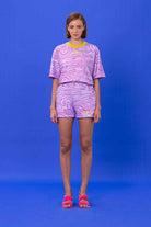 SBNM-Seasta Pink Cotton Blend Tshirt-T-Shirts-1-Milagron.com