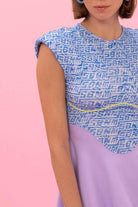 SBNM-''Tropicana'' Blue Lavender Dress-Elbise-3-Milagron.com
