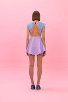 SBNM-''Tropicana'' Blue Lavender Dress-Elbise-5-Milagron.com