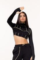 SBNM-Yellow Contrast Crop Top-Crop Top-3-Milagron.com