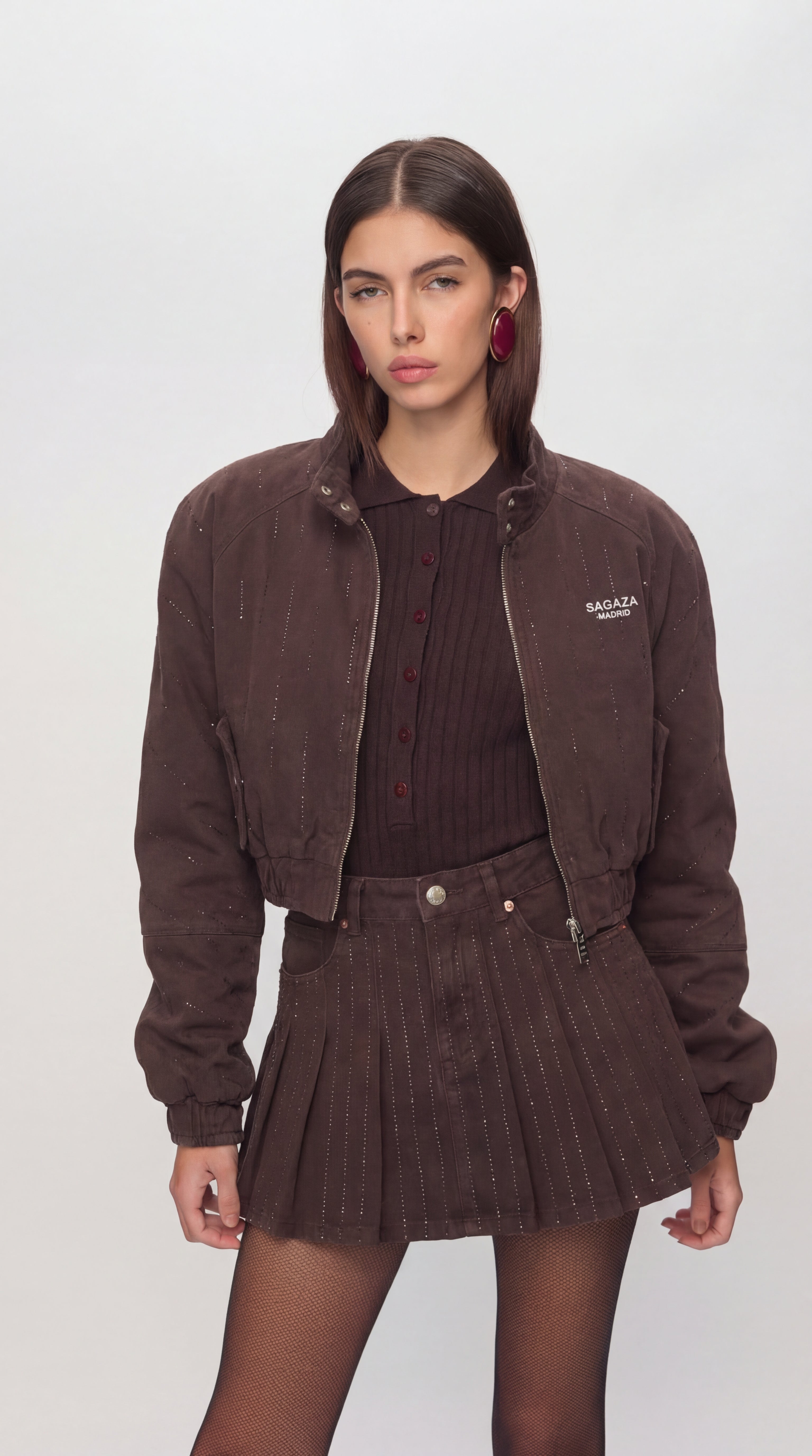 La Boca De Dragon Cyristal-Detailed Jacket