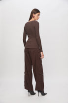 Leonora Knitwear In Brown