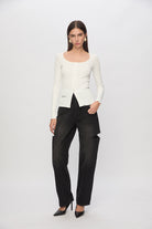 Leonora Knitwear In Ecru