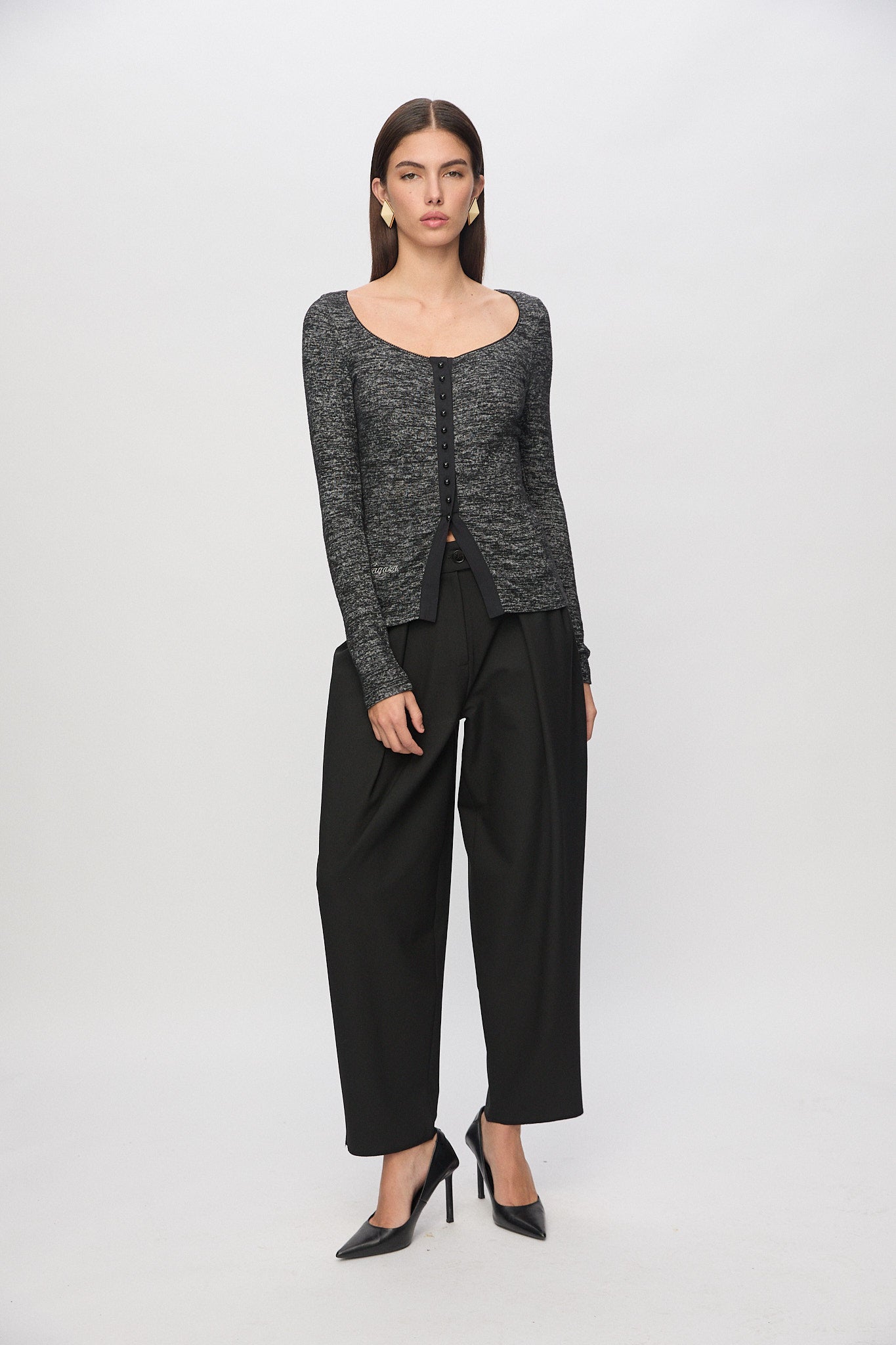Leonora Knitwear In Grey