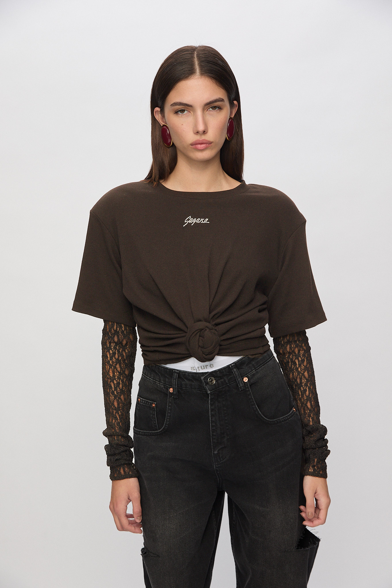 Marilyn T-Shirt In Dark Brown