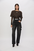Marilyn T-Shirt In Dark Brown