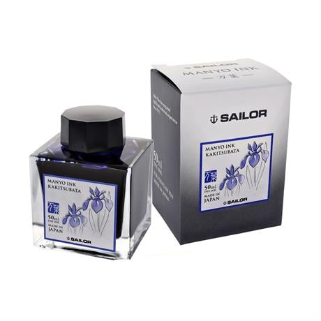 Sailor-Manyo Ink Colours Dolma Kalem Mürekkebi Kakitsubata 50 Ml-Şişe Mürekkep-2-Milagron.com