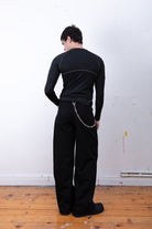 Saint Alen-Darkness Long Sleeve Fitness Top Gray-T-Shirts-5-Milagron.com