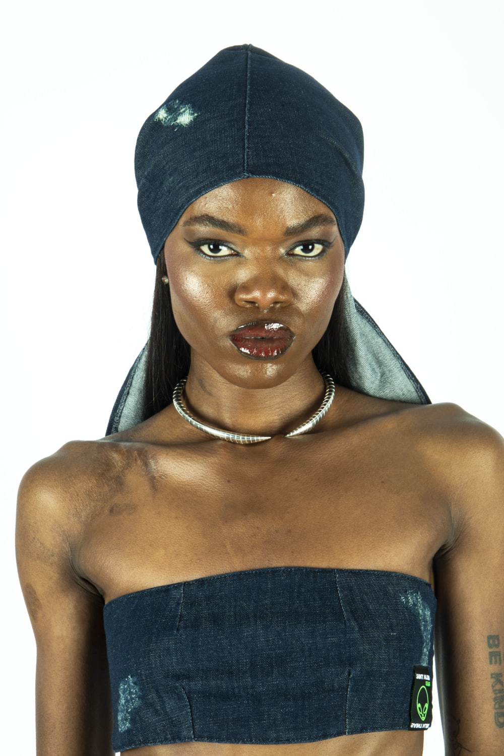 Saint Alen-Haze Denim Bandana-Bere-3-Milagron.com