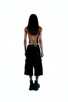 Saint Alen-Rebel Black Denim Short-Şort-3-Milagron.com