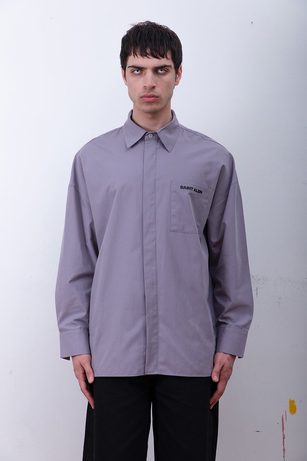 Saint Alen-Shadow Gray Shirt-Gömlek-1-Milagron.com