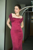 Saléa-Bordeaux Maxi İn French-Elbise-2-Milagron.com