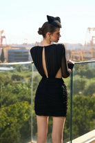 Saléa-Elisé Pari İn Black Wawes-Elbise-3-Milagron.com