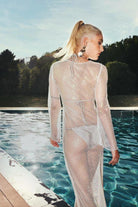 Saléa-White Pearl Beach Dress-Elbise-2-Milagron.com