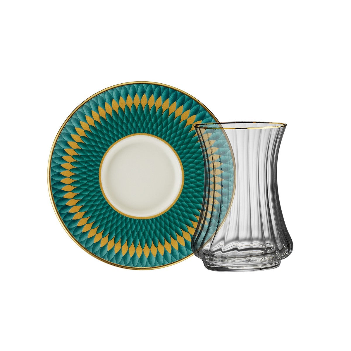 Sandro Moreno 1453 Farfar Optik 12 Parça 6 Kişilik Çay Seti 110 Ml Ar263716