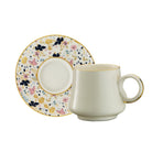 Sandro Moreno 1453 Potpuri Double Yüzük Gold 12 Parça 6 Kişilik Kahve Fincan Takımı 120 Ml Ar210653