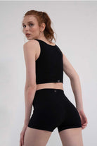 Saude-Tania Siyah-Şort-4-Milagron.com