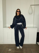 Sbnm-Navy Contour Sweatpants-3-Milagron.com