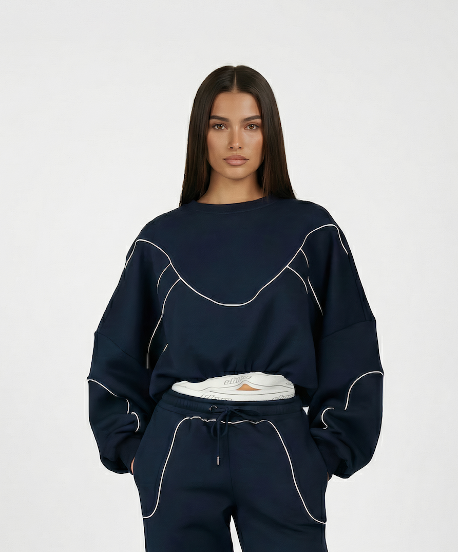 Sbnm-Navy Contour Sweatshirt-1-Milagron.com