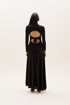 Selia Richwood-Black Lily Long Dress-Elbise-4-Milagron.com