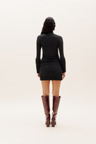 Selia Richwood-Grey Poncik Top-Crop Top-2-Milagron.com