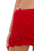 Selia Richwood-Lia Red Mini Beach Skirt-Etek-4-Milagron.com