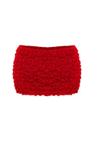 Selia Richwood-Lia Red Mini Beach Skirt-Etek-5-Milagron.com