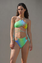 Sellie-Eclipse Halter-Neck Strap Multicolor Bikini Üstü-Bikini & Mayo-1-Milagron.com