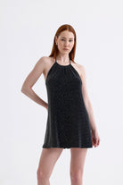 Sellie-Luna Halka Detaylı Mini Elbise-Elbise-1-Milagron.com