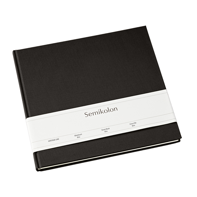 Semikolon-Slim Ziyaretçi Defteri - Siyah-Defter-1-Milagron.com