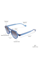 Senlites-Alyona Blu Unisex Şeffaf Mavi Degrade Uv400 Beşgen Güneş Gözlüğü-Güneş Gözlüğü-4-Milagron.com