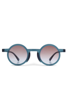 Senlites-Delaney Aquamarine Unisex Mavi Degrade Uv400 Yuvarlak Güneş Gözlüğü-Güneş Gözlüğü-1-Milagron.com