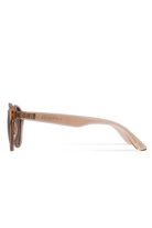 Senlites-Ragna Ecru Unisex Şeffaf Kahverengi Polarize Oval Güneş Gözlüğü-Güneş Gözlüğü-3-Milagron.com