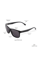 Senlites-Ramos Nero Erkek Siyah Polarize Dikdörtgen Güneş Gözlüğü-Güneş Gözlüğü-4-Milagron.com