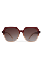 Senlites-Roxana Marrone Kadın Kahverengi Degrade Polarize Altıgen Güneş Gözlüğü-Güneş Gözlüğü-1-Milagron.com